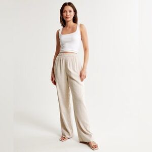 Double Zero Cream Wide Leg Pants